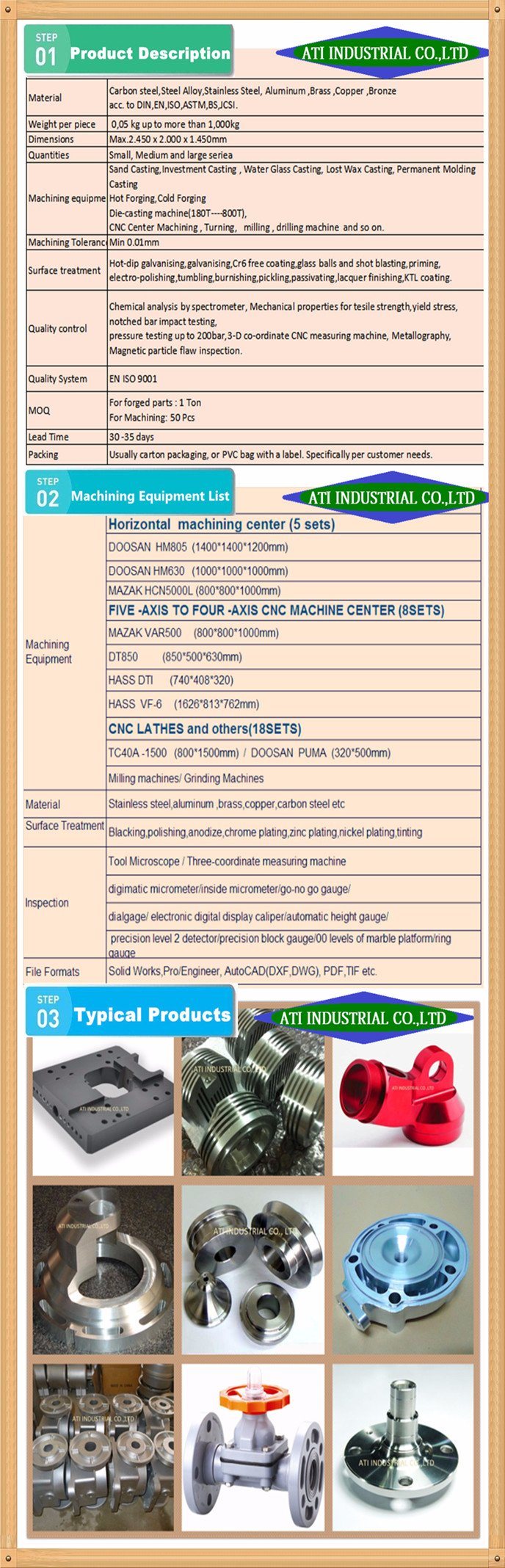 Title: Custom Manufacturing of Various Metal Supports for Industrial Applications