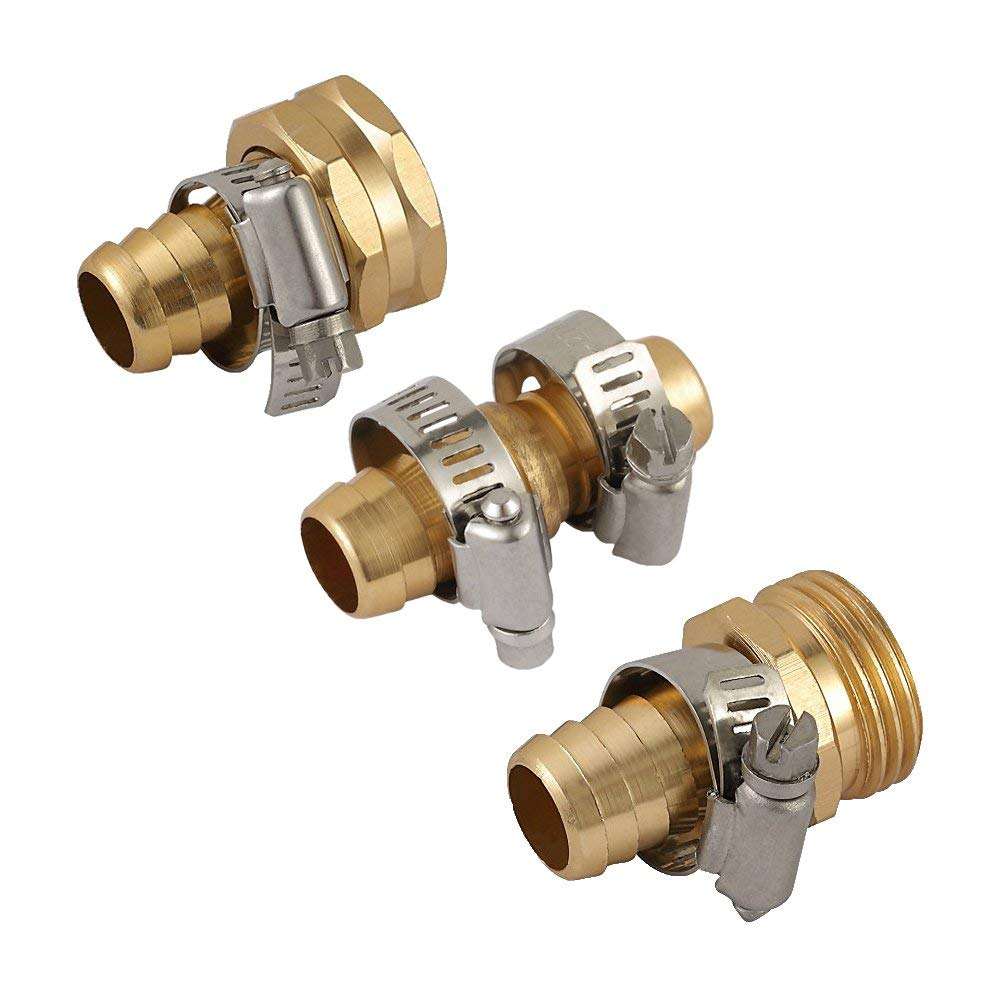 Title: Plumbing Fittings: Brass Hose Connectors