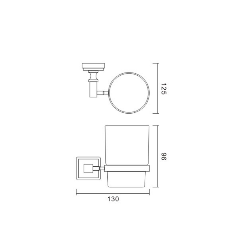 Title: Bathroom Hardware Fittings Diagram