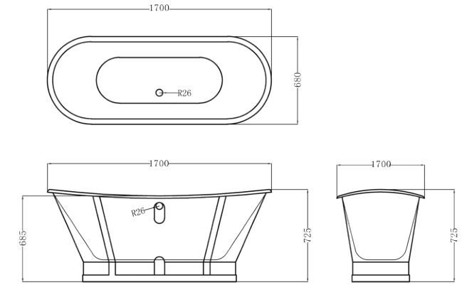 Title: Bathroom Hardware Fittings Diagram