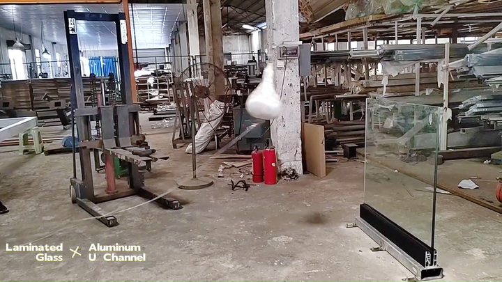 The Installation of Anti-Corrosion Glass and Hardware in a Woodworking Shop