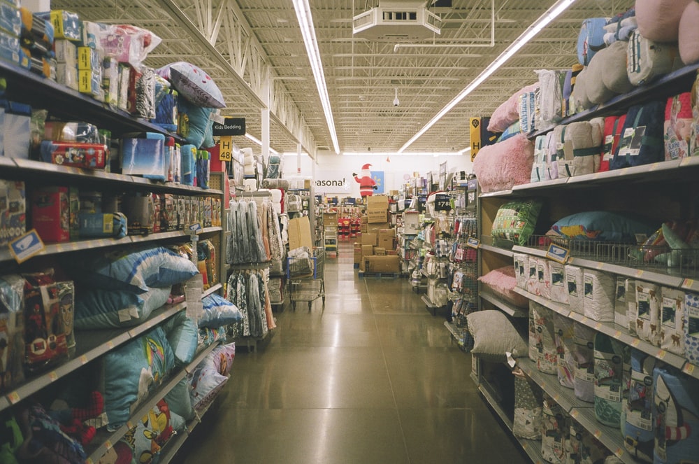 The Gap between the Shelves in the Hardware Store