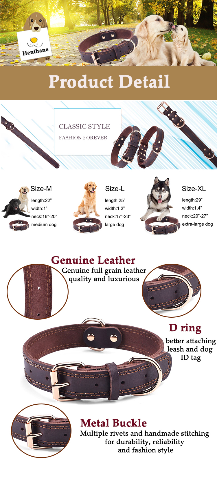 The Unique Charm of Dog Collars Made of Five Metals