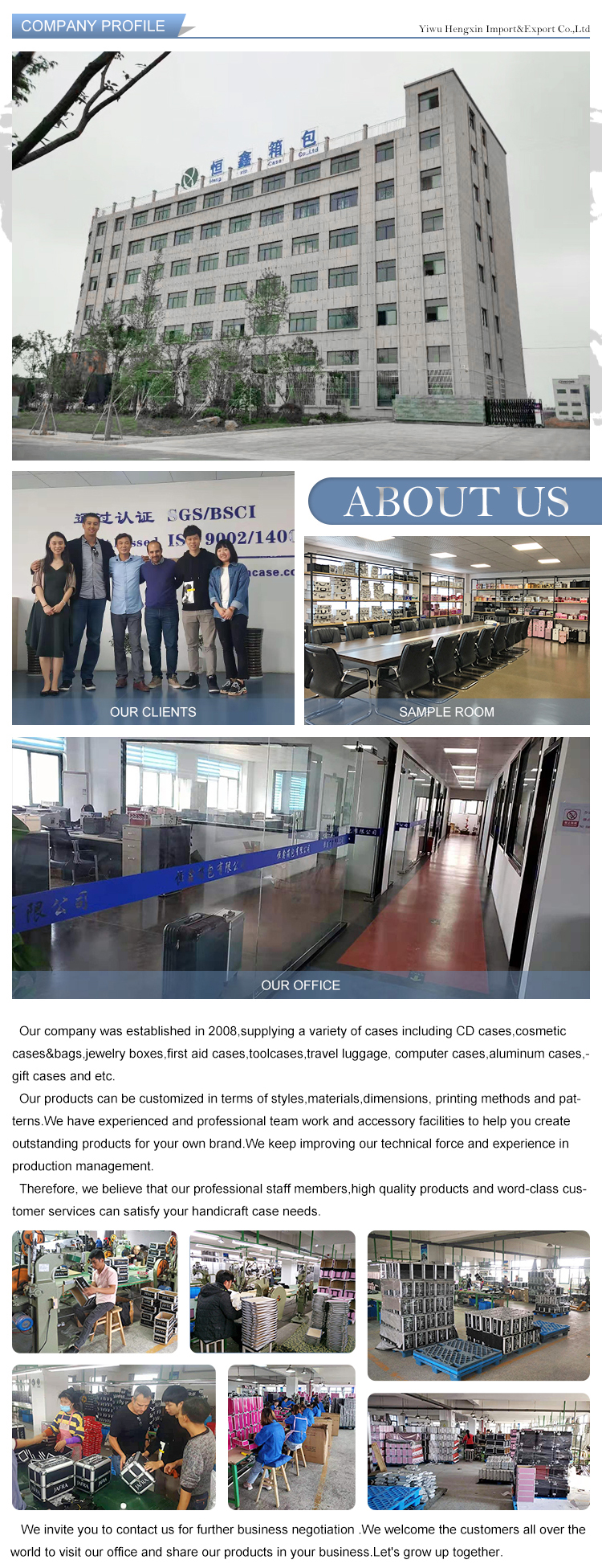Golden suitcase and hardware factory in Zhuhai